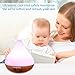 Essential Oil Diffuser ARCHEER Cool Mist Humidifier Ultrasonic Aroma Diffuser 300ml Cool Mist Humidifier with 7 color LED Night Light for Office Home Bedroom Living Room Study Yoga Spa, Wood Grain