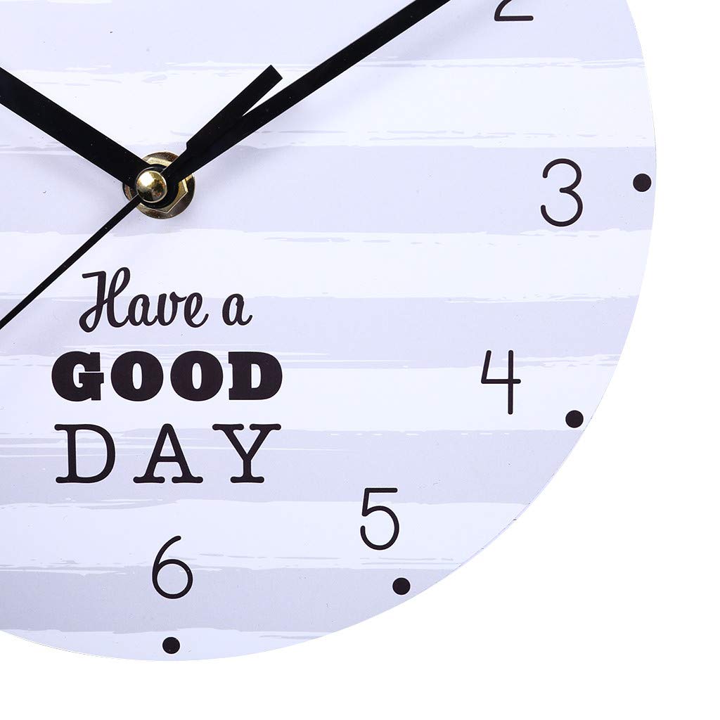 Pstars Creative Wall Clock Wooden Mdf Round Wall Clock Farmhouse Decor Wall Clocks Large Decorative Silent Non Ticking Quartz Clock Sports Outdoors Home Kitchen Fcteutonia05 De