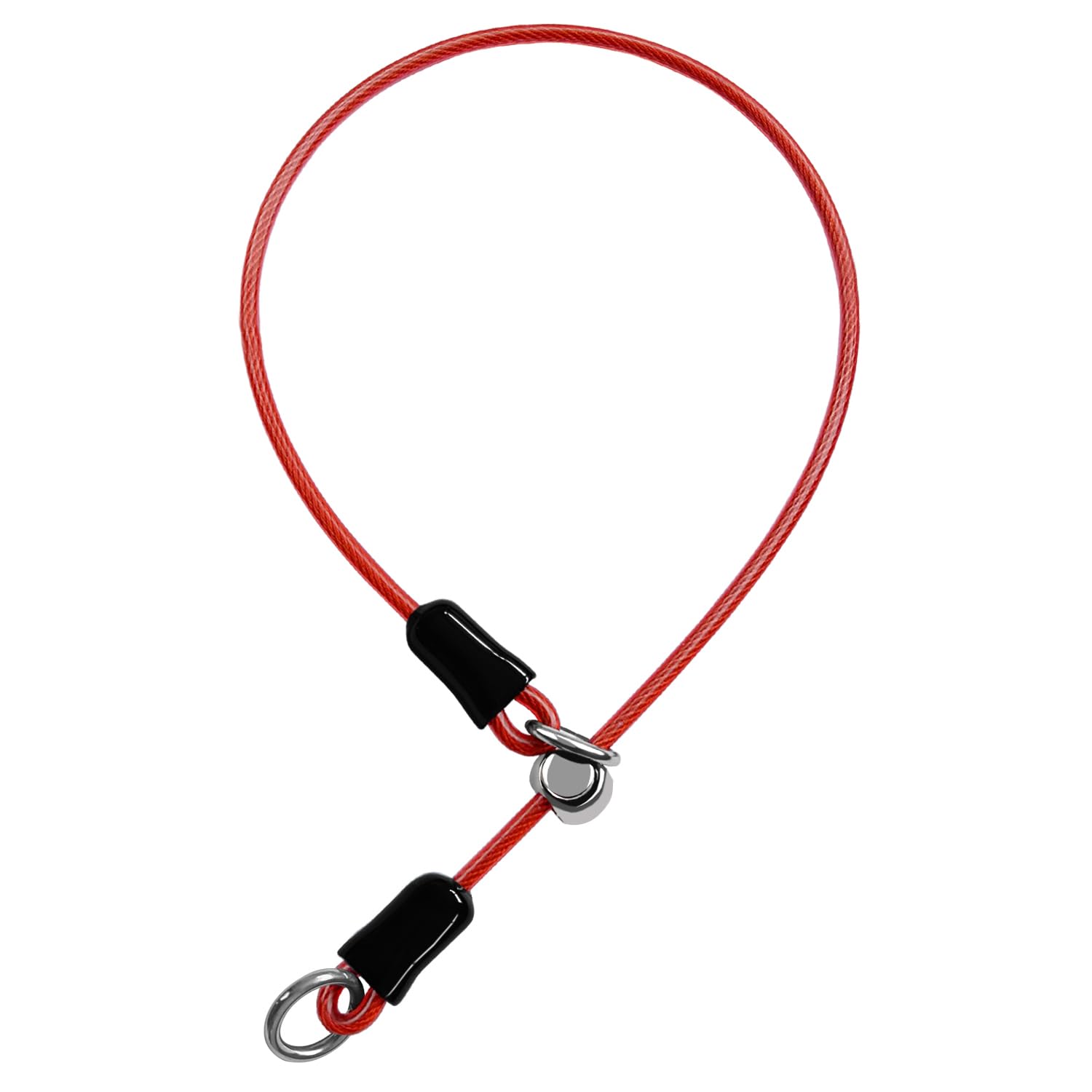 LOS ANDES Dog Round Choke Collar Training No Pull Dog Slip Collars with Adjustable Stopper for Small Medium Dogs