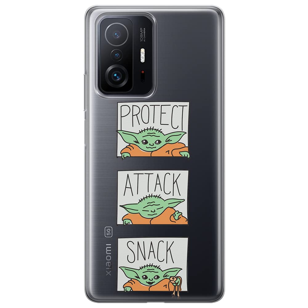 ERT GROUP mobile phone case for Xiaomi 11T 5G / 11T PRO 5G original and officially Licensed Star Wars pattern Baby Yoda 009 optimally adapted to the shape of the mobile phone, partially transparent