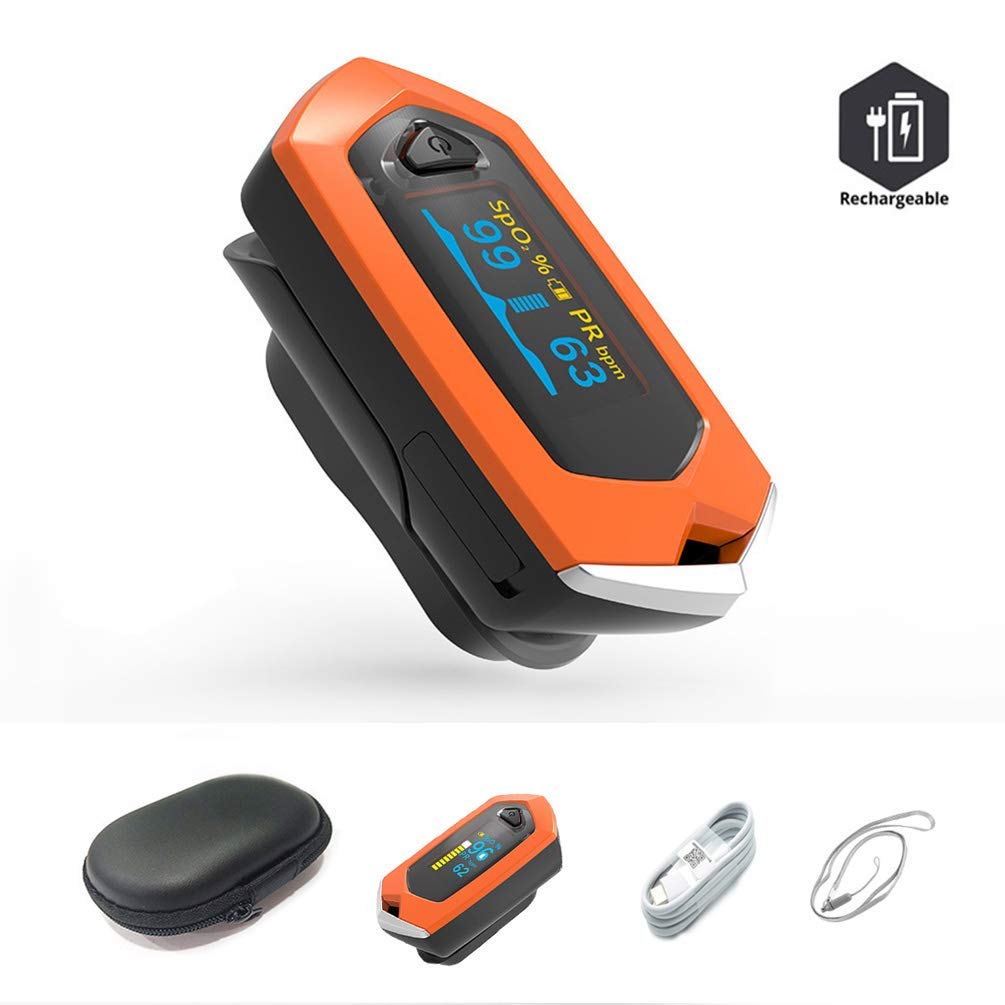 Buy ADDCOOL Rechargeable Fingertip Pulse Oximeter SpO2 Pulse Sensor Blood Oxygen Saturation