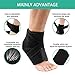 4UMOR Ankle Brace, Ankle Support Sleeve for Men Women, Running, Walking, Basketball, Hiking, Football, Jogging, Sprains, Arthritis, Easy to Thermolysis and Ventilated, Improve Ankle Strength-One Size