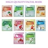 Naisture 15 Min. Collagen Essence Facial Mask Sheet Pack -10kinds 1set