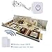 Wireless Door Open Chime, door sensor chime,Door Window Security Alarm-Operating,Range - 650FT/52 Chime Tunes/LED Indicators,1 Magnetic Door Chime Sensor(Battery included)& 1 Plug in Receiver