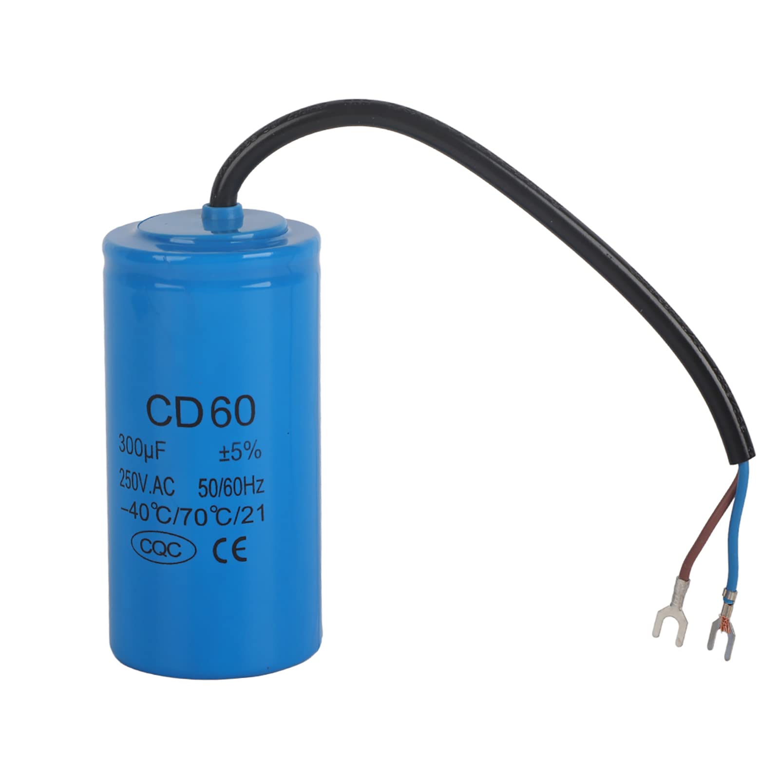 CD60 250VAC 300uf Start Capacitor with Wire Lead -40°C/70°C/21 Explosion-Proof Mini Run Capacitor