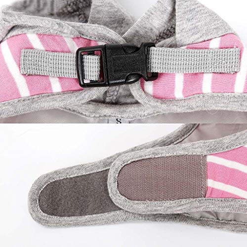 Transser Dog and Cat Universal Harness with Leash Set, Escape Proof Cat Harnesses, Adjustable Cat Vest Harness with Reflective Soft Harnesses, Best Pet Supplies, for Kitten Puppy (XS, Pink)