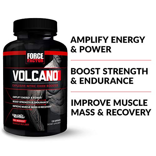 Volcano Pre Workout Nitric Oxide Booster Supplement For Men With