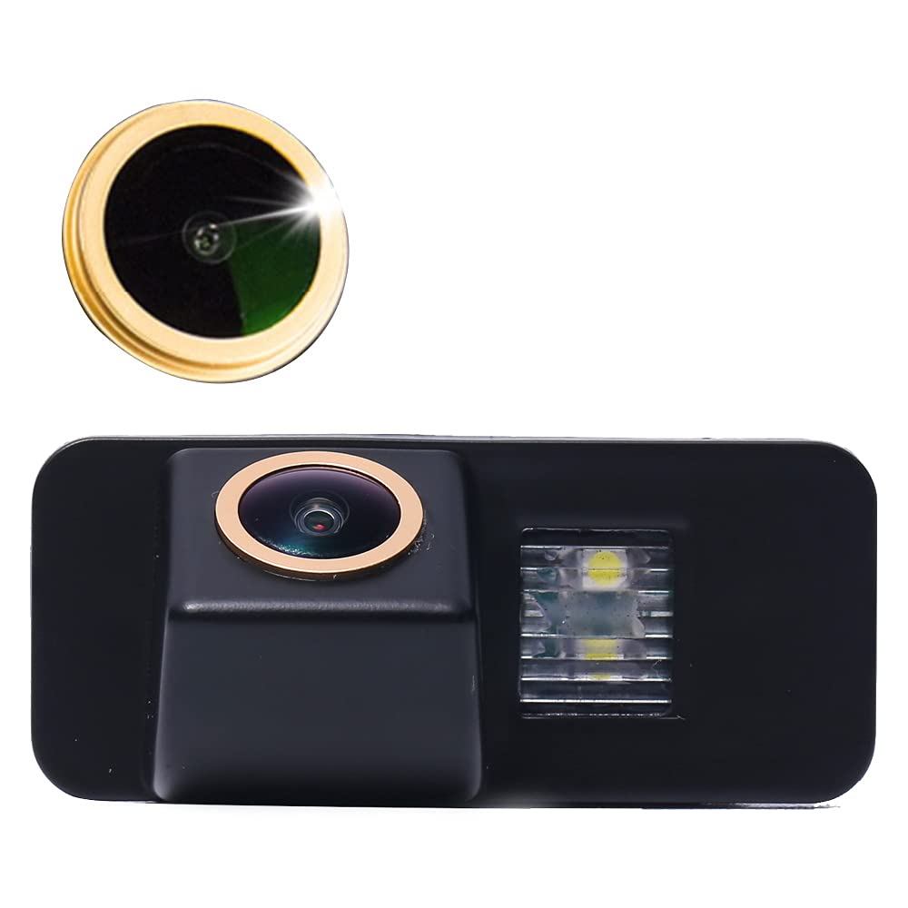 HD IP68 1280 Pixels Fisheye Lens Rear View Camera Colour Camera Parking Camera Night Vision Reversing System Parking Aid Compatible with Ford Focus Mondeo MK4 CMax SMax Galaxy Fiesta MK6 Kuga EcoSport