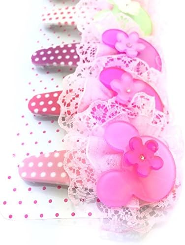 iRich set 10 Pcs. Snap Hair Clips Cartoon Cute Soft and Stretchy Headband for Newborn and Baby-Toddlers-Kids-Children-Teen Accessories Boutique Quality