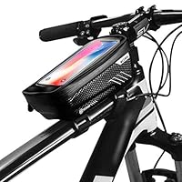 Bike Frame Bag Bike Phone Holder Bike Frame Packing Bag with Highly Sensitive Touch Screen Bicycle Bag Handlebar Phone Pouch