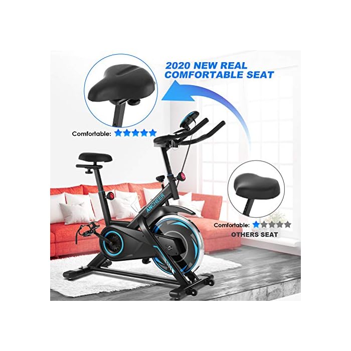 ANCHEER Exercise Bike Stationary, 40 Lbs Weight Capacity Indoor