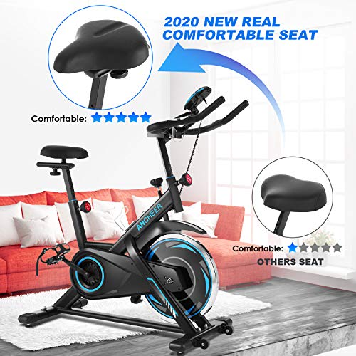 ANCHEER Exercise Bike Stationary, 40 Lbs Weight Capacity Indoor