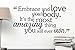 Embrace and Love Your Body It's The Most Amazing Thing You Will Ever own. Cute Wall Vinyl Decal Spa Inspirational Quote Art Saying Lettering Motivational Gym Sticker Stencil Wall Decor Art