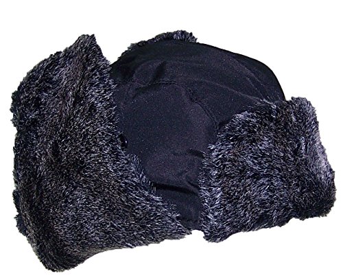 Best Winter Hats Big Kids Nylon Russian/Aviator Winter Hat (One Size) - Black