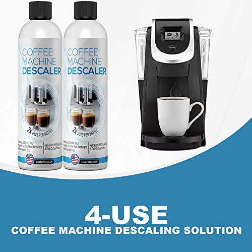 Descaling Solution for Coffee & Espresso Machines 2 Bottle Pack (4
