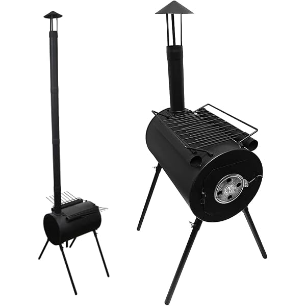 Portable Wood Burning Camp Tent Stove. High Efficiency Stove for Tent,  Shelter, Camping Heating and Cooking, Double-Wall Hot Tent Stove Include  Chimney Pipes and Spark Arrestor : Amazon.ca: Sports u0026 Outdoors