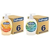 Softsoap Moisturizing Liquid Hand Soap, Milk and Honey, 7.5 Fluid Ounce, Pack of 6 (Package may vary) & Moisturizing Liquid H