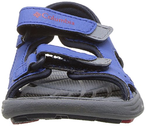Columbia Baby Techsun Vent Sport Sandal, Stormy Blue, Mountain Red, 7 Regular US Toddler