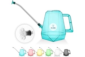 DR.UANG Watering Can for Indoor Plants with Long Spout Small 1L (1L, Blue)