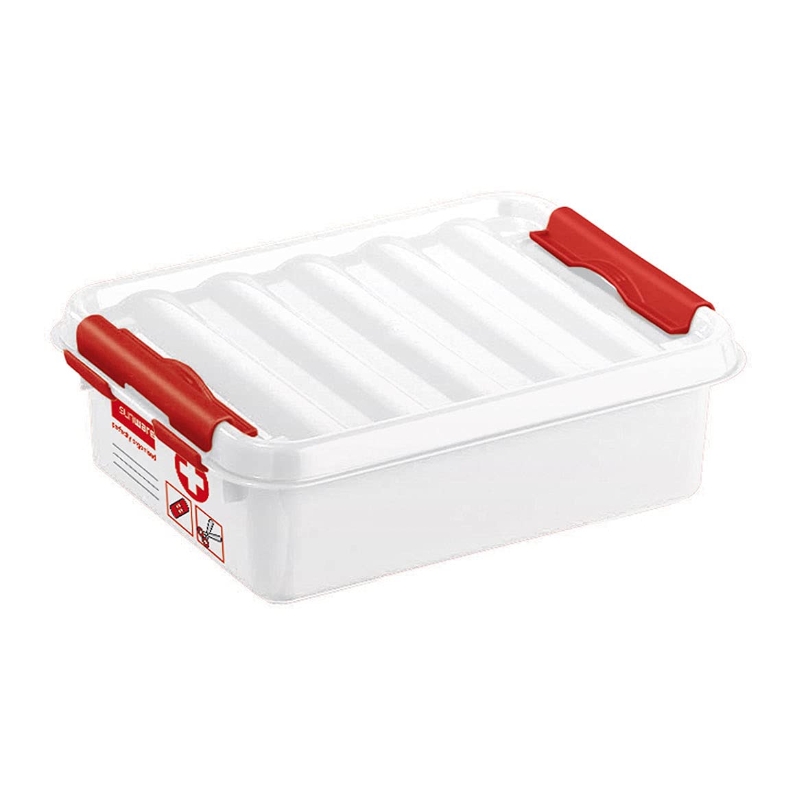 Sunware Q-Line First Aid Box 1 Litre White Red colour