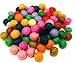 Yarn Place Felt Wool Felted 100 Balls 1 Color Pack Size: 10 mm (Mixed Color)