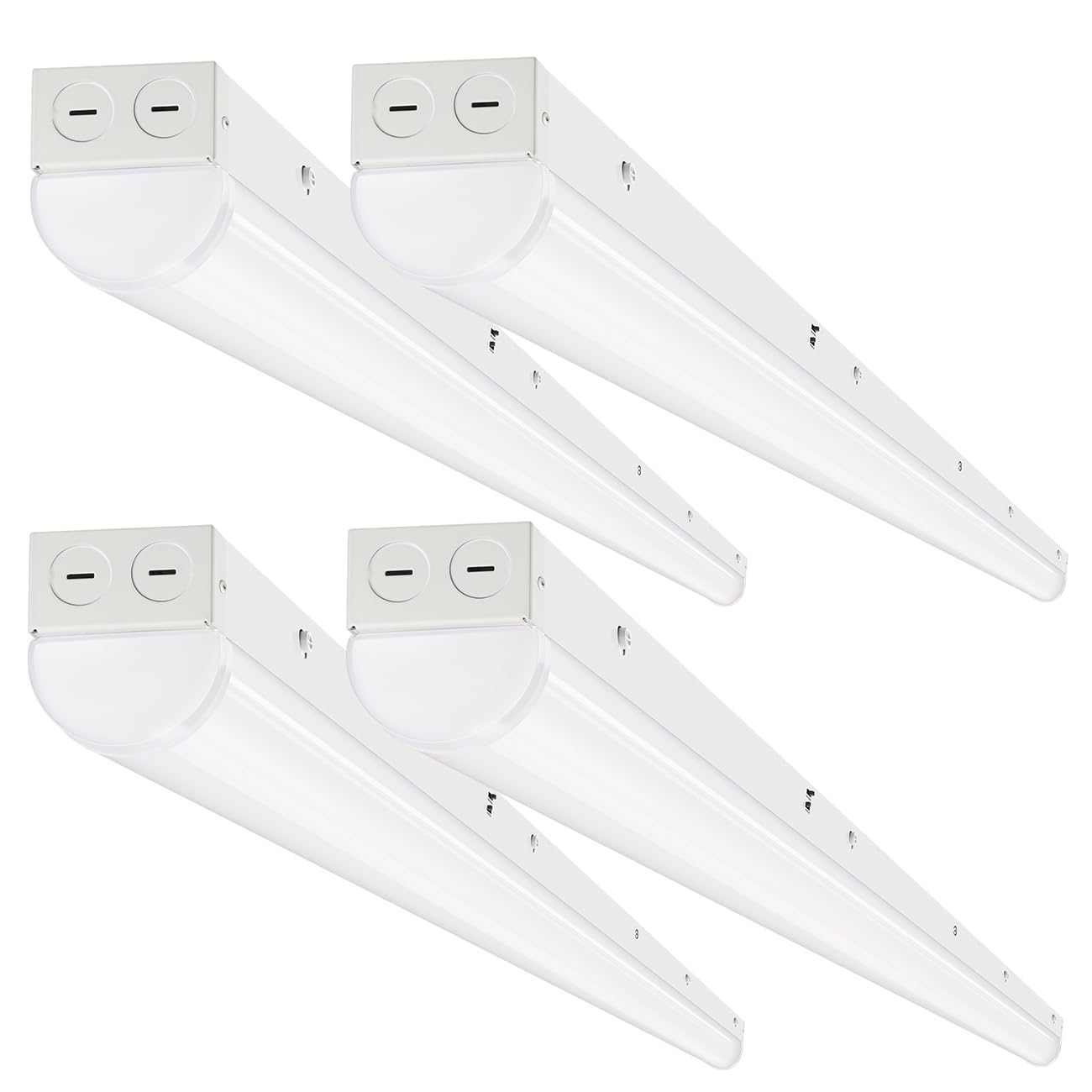 Photo 1 of DAKASON 8FT LED Linear Light Fixture, 8 Foot LED Shop Lights 80/70/60W 35/40/5000K CCT Selectable, 8 Feet Commercial Bay Lighting Fluorescent Tube Replacement for Garage Warehouse 4 Pack