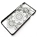 iPhone 6 Case, LUOLNH Henna Full Mandala Floral Dream Catcher Matte Hard Clear Case Cover for Apple iPhone 6 4.7 inch Screen(Black)