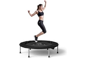 CLORIS 36'' Foldable Trampoline - Max Load 170lbs, Rebounde Trampoline Indoor/Outdoor Fitness Body Exercise