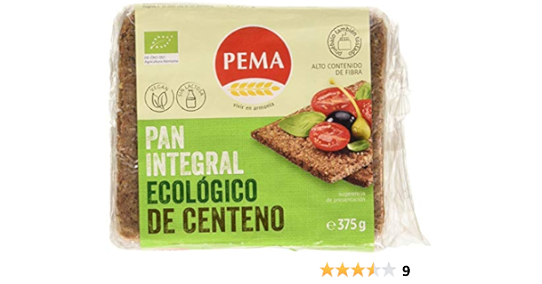 Pan Centeno Integral Pema 375 G : Amazon.es: Alimentación y ...