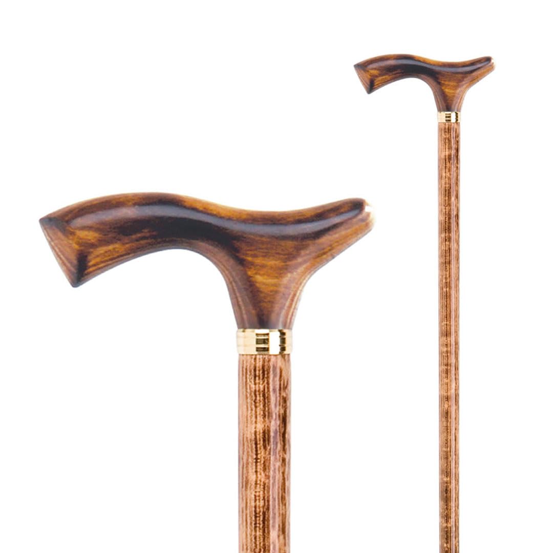 Flexor - Beech Wood Walking Stick for Adults | Lightweight and Durable | Comfortable Grip | Elegant Style | Orthopedic Crutches