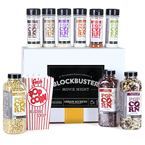 BLOCKBUSTER Movie Night Popcorn Seasoning Gift Set, Hostess Gift For Any Occasion - Urban Accents