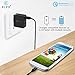 Elzo Quick Charge 3.0 18W USB Wall Charger Adapter Fast Portable Charger With A 3.3ft Rapid Quick Charge Micro USB Cable For Samsung Galaxy/Note, LG Flex2/V10/G4, Nexus 6, Motorola Droid/X, Black