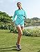baleaf Women's Long Sleeve Hiking Shirts UPF 50+ Uv Protection SPF Fishing Tops Lightweight Quick Dry Rash Guard Swimwear Outdoor Clothes Blue Size L