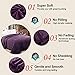 Shilucheng Goose Feathers Down Comforter, Soft 600TC Cotton Fabric, 850 Fill Power All Season Duvet Insert, Hotel Quality Comforter, Fluffy and Cozy (Purple, 91