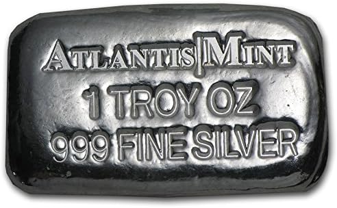 1 oz Atlantis Mint Poured Silver Bar