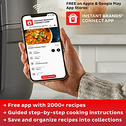 Instant Pot Vortex Pro Air Fryer, 10 Quart, 9-in-1 Rotisserie and Convection Oven, From the Makers of Instant Pot with EvenCrisp Technology, App With Over 100 Recipes, 1500W, Stainless Steel