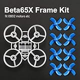 BETAFPV Beta65X 2S Whoop Frame Kit with 2 Sets 31mm 4-Blade Props 1.0mm Shaft Blue for 65mm 2S Brushless Whoop Drone Like Beta65X BNF