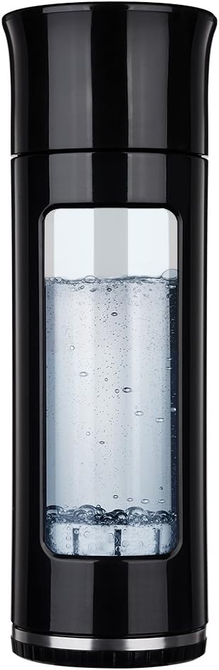 Water Ionizer Bottle,Hydrogen Alkaline Water Bottle,Hydrogen Water Generator Maker Machine Portable Tea Bottle,Non-electrolytic, Anti-Scald