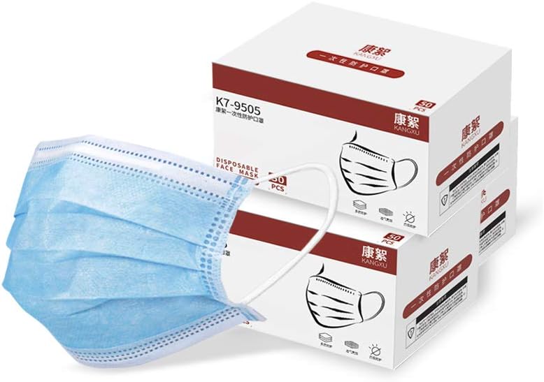 Disposable Face Mask 3 Soft Layers in Each Mask Breathable Comfortable Disposable Mask 100pcs/50pcs/10pcs