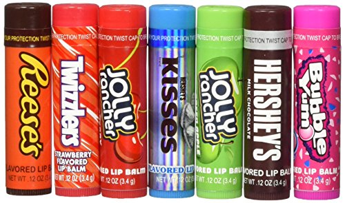 Hersheys Flavored Lip Balms Gift Set, 7 Pack - Christmas Gift Packaging
