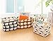Jacone Kids Storage Bins with Cute Polar Bears Pattern,Waterproof Fabric Storage Baskets with Handles ,Collapsible and Convenient for Nursery and Babies Room