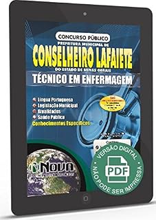 Livro Apostila Prefeitura de Conselheiro Lafaiete - Técnico em Enfermagem