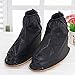 BenRan Rain Shoe Covers Shoes Overshoes Boot Gear Zippered Shoes for Men and Women (Black, 34.5cm)