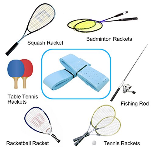 image for Quality Yes QY 2Pack Widened Perforated Super Absorbent Tennis Racket 
