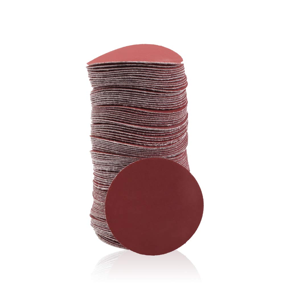 SPEEDWOX Sander Disc 100pc Sanding Hook and Loop Sandpaper 1200 Grit Sanding Discs 2 inch Sandpaper for Sanders Drill Grinder Rotary Tools Attachment Woodworking Wood Auto, No Hole