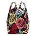Vera Bradley Women's Cotton Leighton Backpack, Havana Rose, One Size