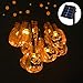 SEMILITS Solar String Lights Outdoor 30LED Yard Decorations with 3D Pumpkin Garden Decor for Halloween Christmas Lights