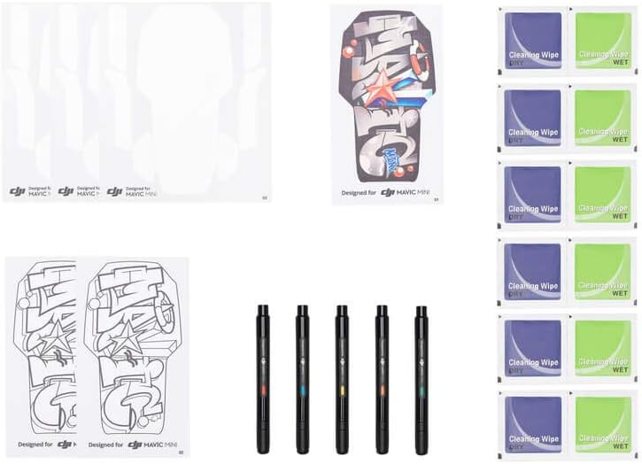 JXE Genuine DIY Creative Kit Drone Accessories Mini Sticker for DJI Mavic Mini Sticker Set Hand Draw Skin for Drone Accessories