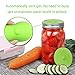 Fermentation Lids for Wide Mouth Mason Jars, Made of Maintenance Free Silicone Airlock Waterless and BPA Free, 5 Pcs(Green)