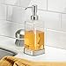 mDesign Soap Dispenser Pump - Clear/Stainless Steel